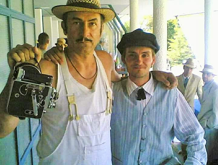 Dalibor Jablanović sa glumcem Brankom Djurić-Djurom iz popularnih „Nadrealista“.