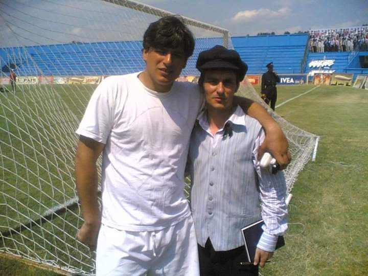 Dalibor Jablanović sa glumcem Andrijom Kuzmanovićem.